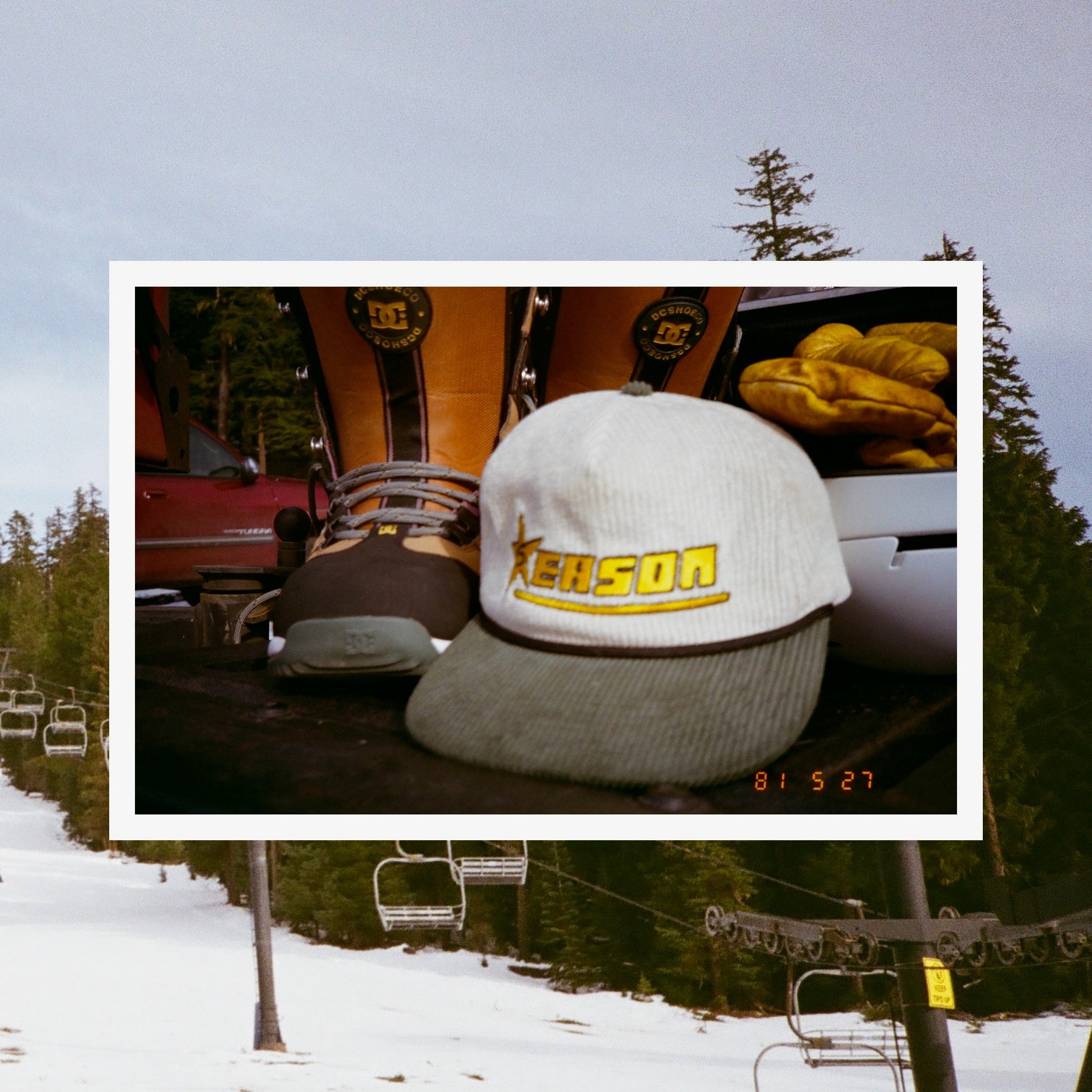 Hi-Crown  Corduroy Hat